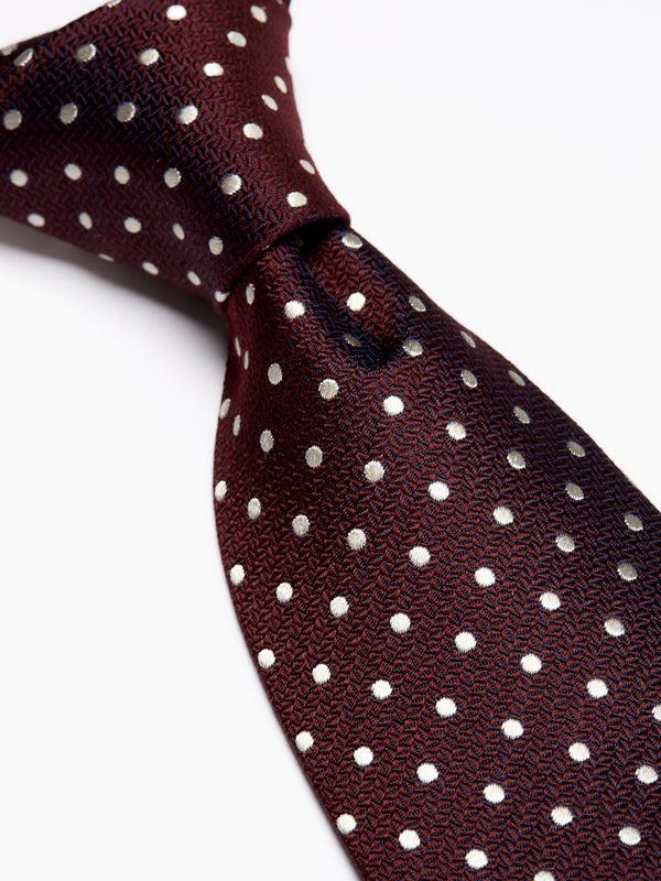 Favourbrook Burgundy Pickwick Silk Tie