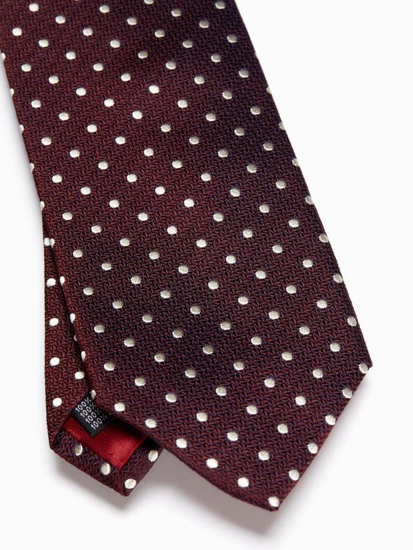 Favourbrook Burgundy Pickwick Silk Tie