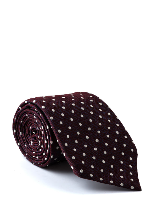 Favourbrook Burgundy Pickwick Silk Tie
