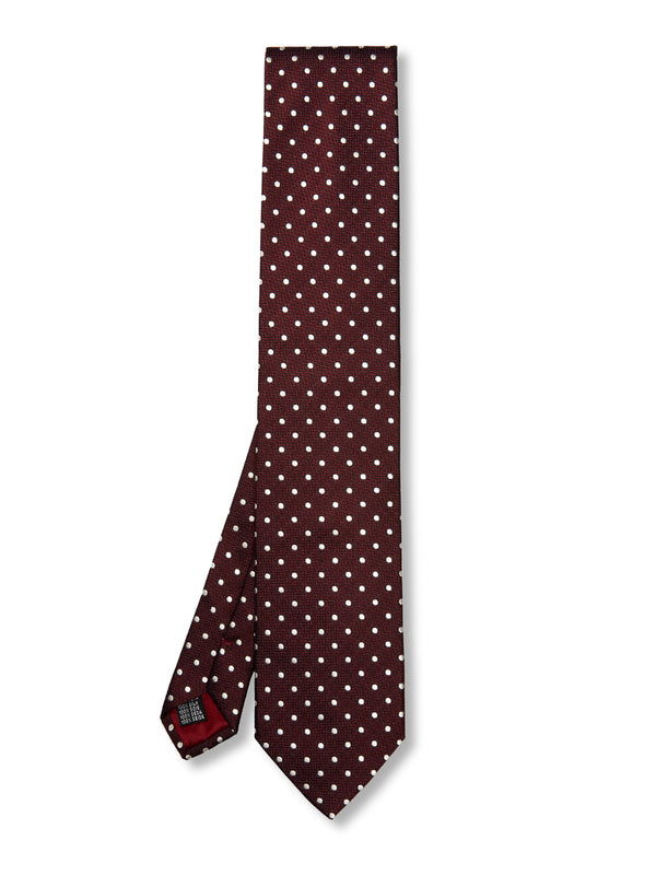 favourbrook Burgundy Pickwick Silk Tie