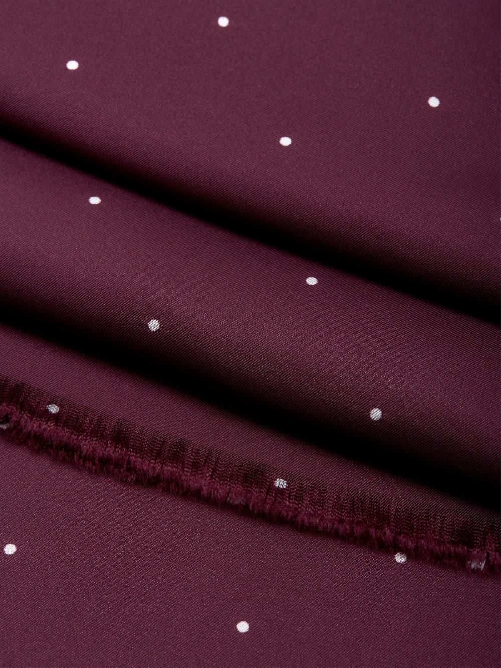 Favourbrook Burgundy Spot Silk Scarf