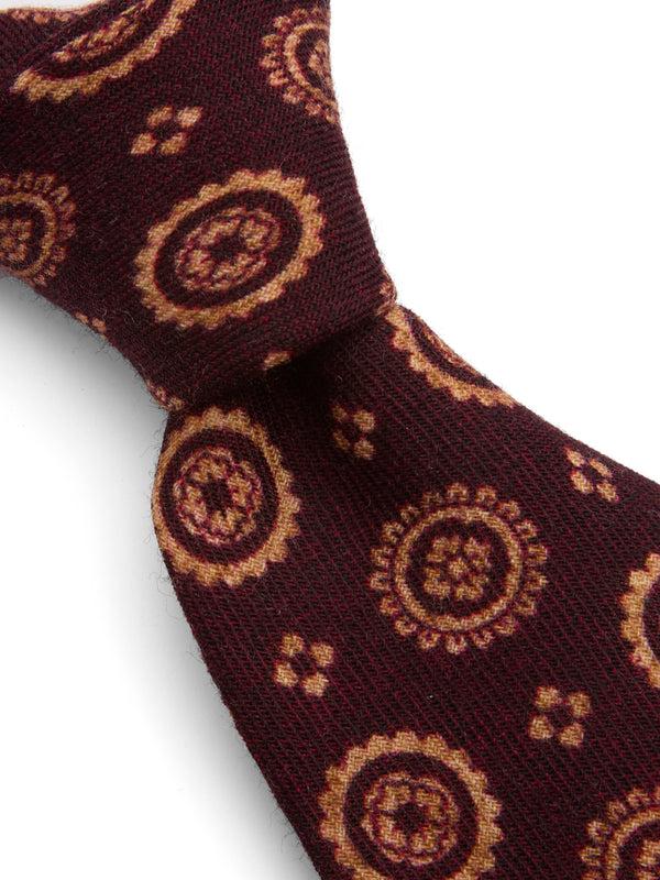 Favourbrook Burgundy Wilmington Wool Tie