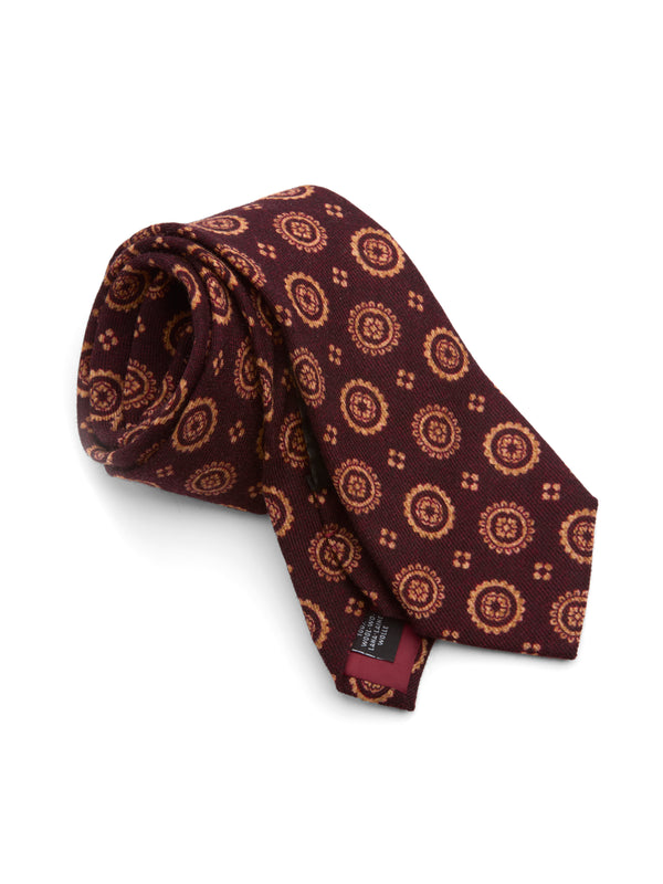 Favourbrook Burgundy Wilmington Wool Tie