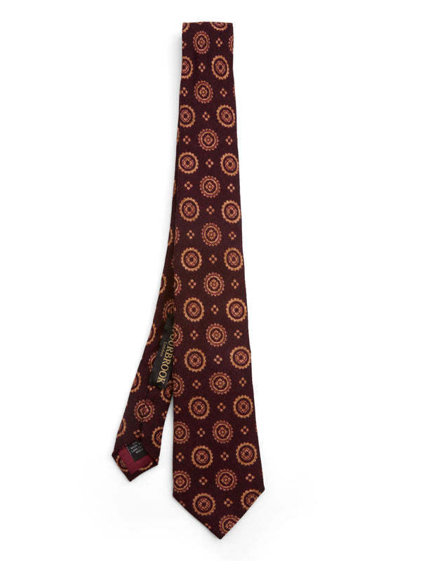favourbrook Burgundy Wilmington Wool Tie