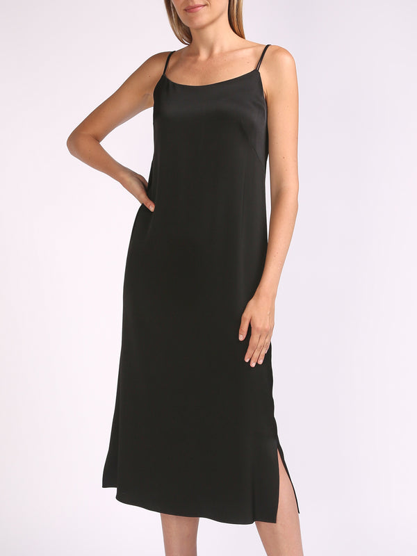 Favourbrook Camisole Dress Black Heavy Crepe Satin