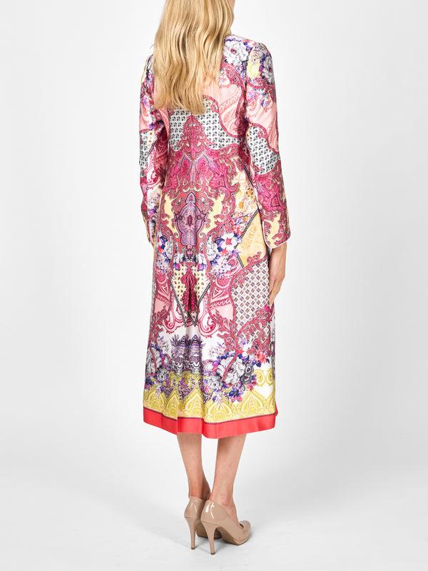 Favourbrook Carnaby Coat Red Madrid Silk Satin