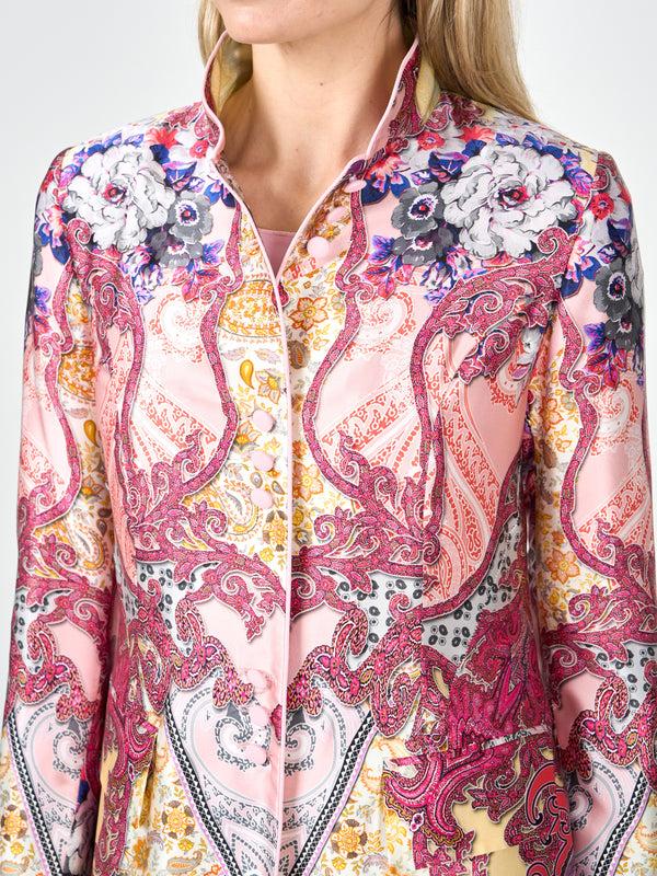 Favourbrook Carnaby Coat Red Madrid Silk Satin