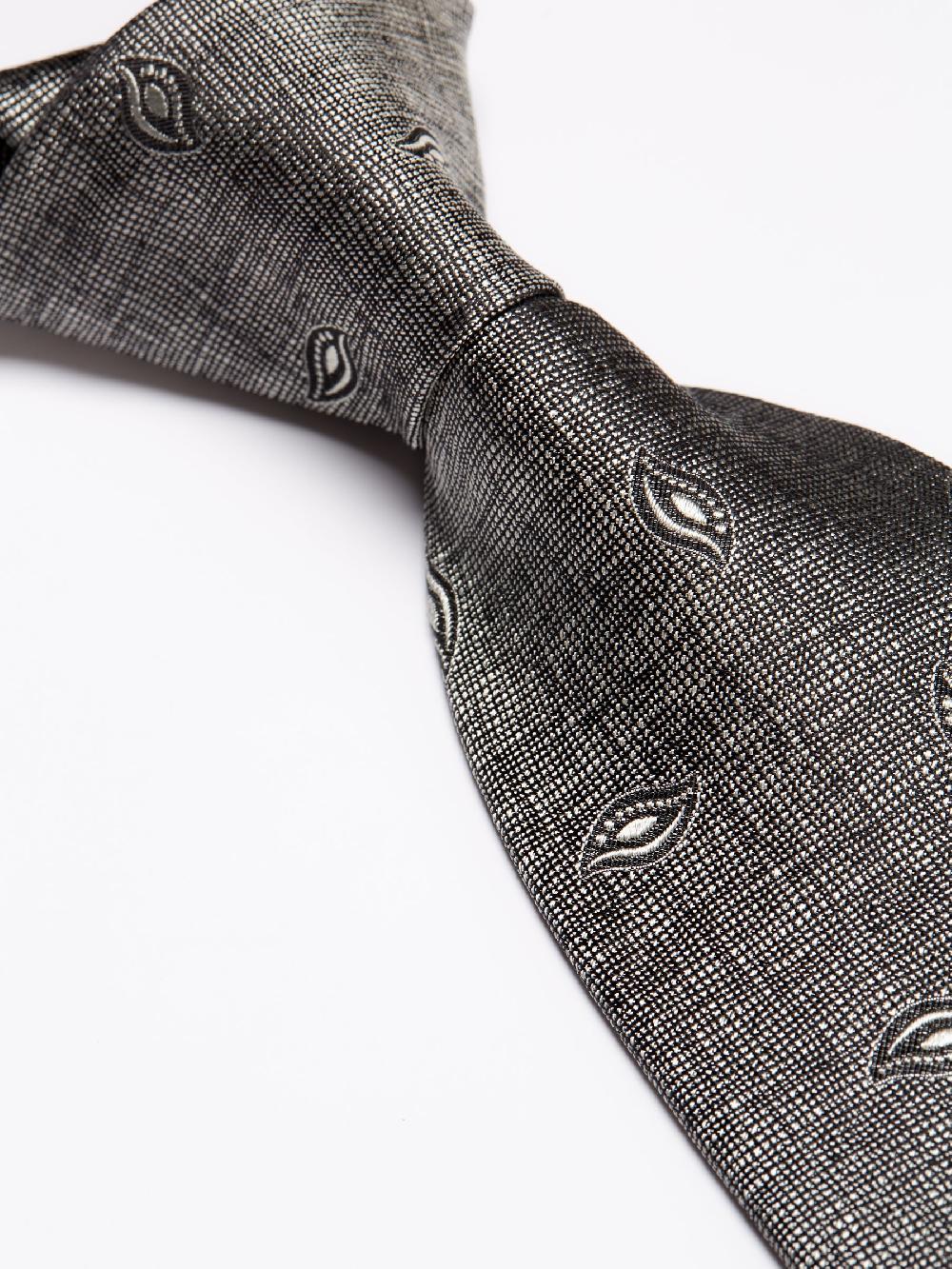 Favourbrook Charcoal Studland Silk Tie