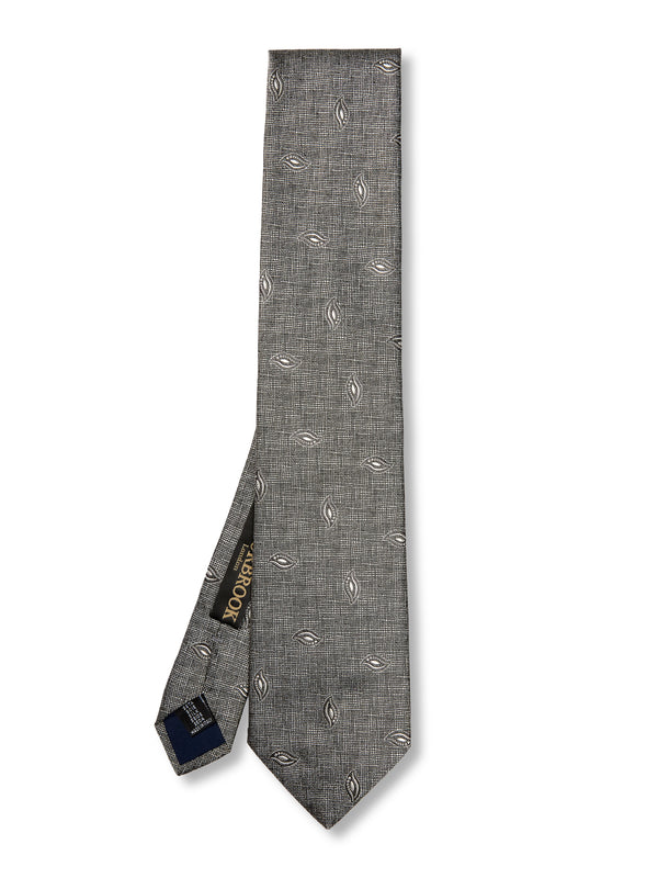 favourbrook Charcoal Studland Silk Tie