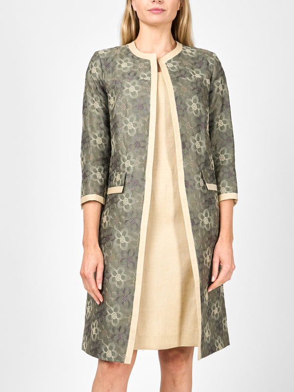 Favourbrook Chelsea Coat Khaki Bronze Aubrey Linen