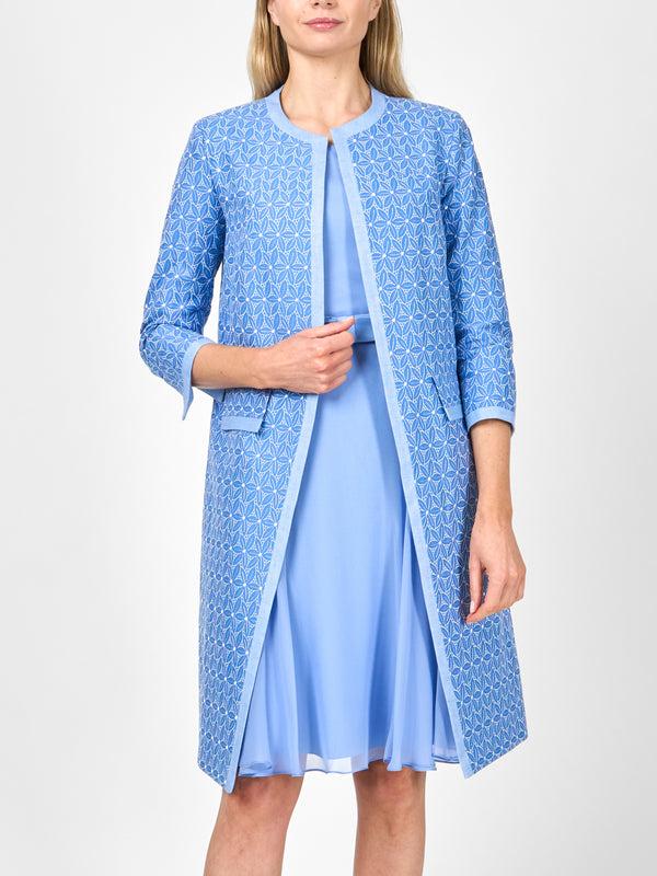 Favourbrook Chelsea Coat Ocean Blue Dudley Linen