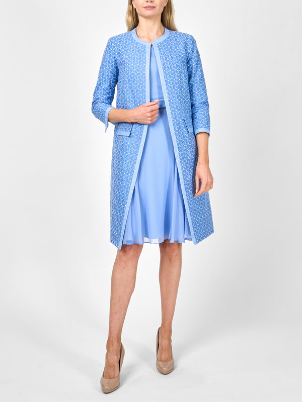 favourbrook Chelsea Coat Ocean Blue Dudley Linen