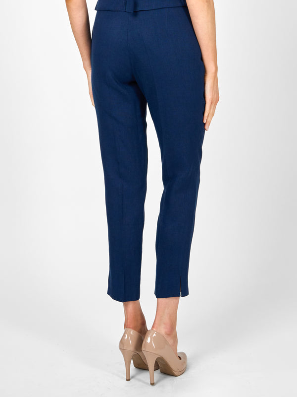 Favourbrook Cigarette Trousers Navy Evering Linen