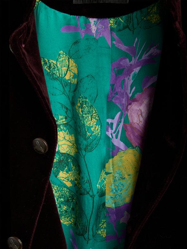 Favourbrook Claret Velvet Cotton Artist Jacket