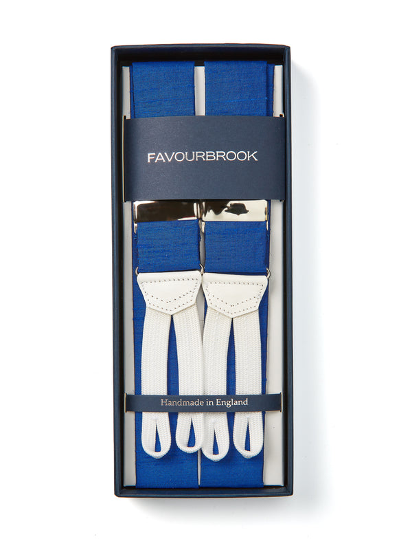 favourbrook Classic Blue Douppion Braces