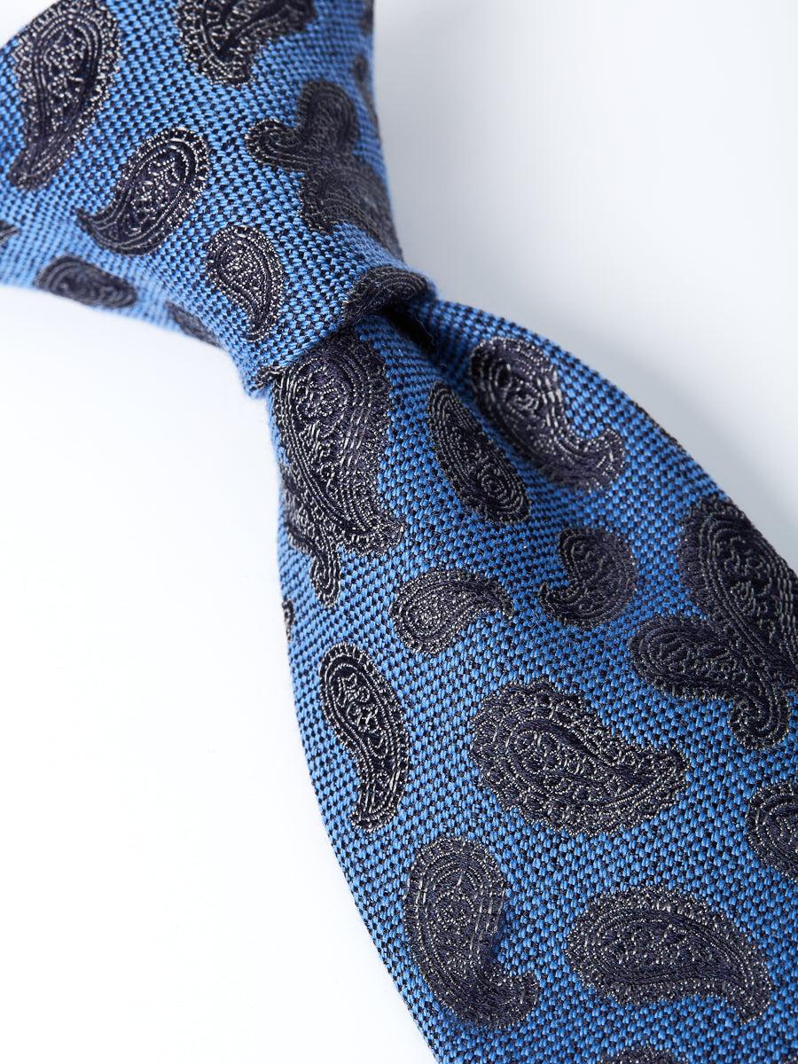 Favourbrook Cobalt Durlston Paisley Silk/Wool Tie