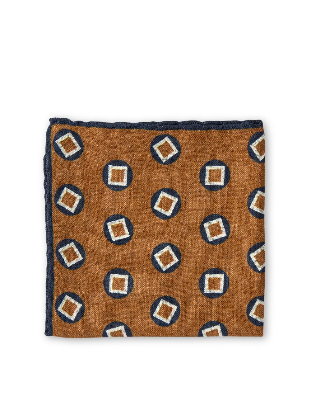 Favourbrook Copper Clivedon Silk Pocket Square