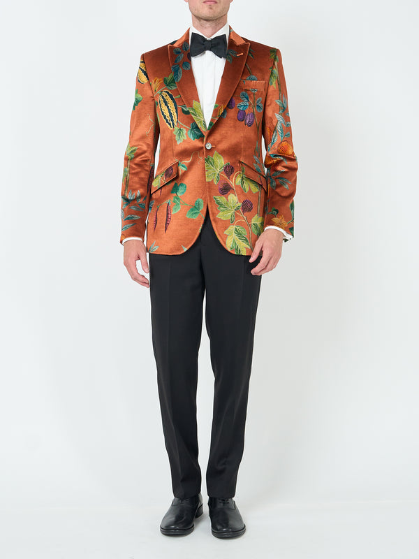 favourbrook Copper Regency Velvet Newport Jacket