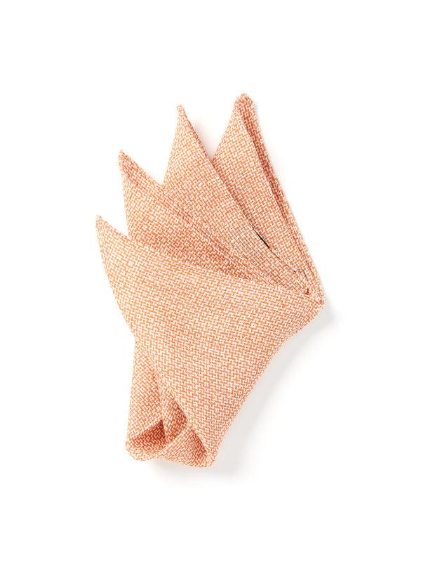 favourbrook Coral Culcross Linen Pocket Square
