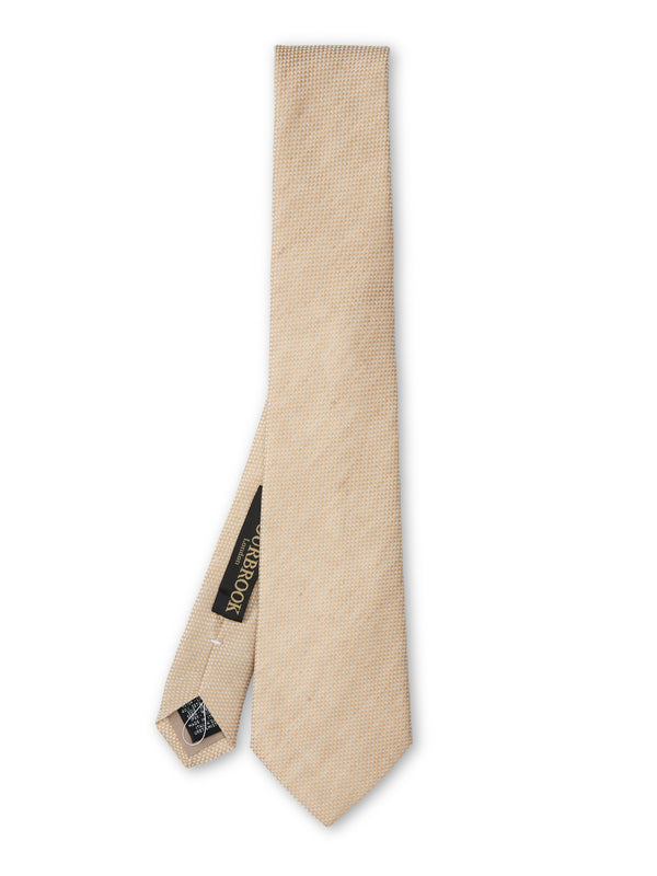 favourbrook Cream Blythe Silk Tie