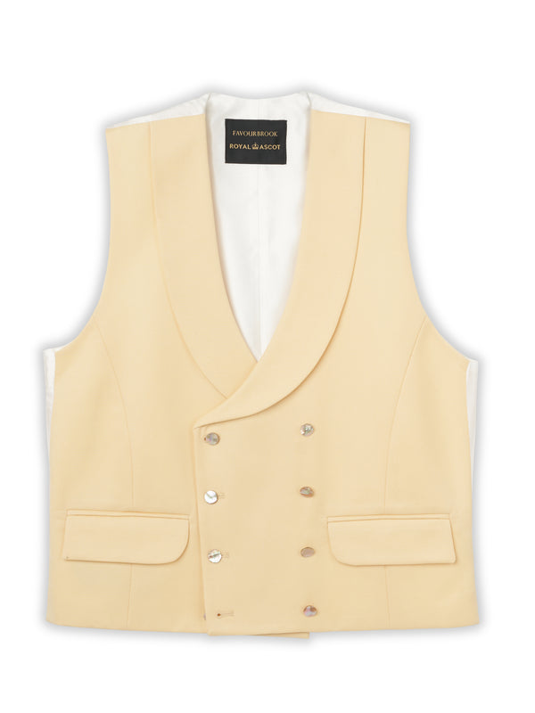 Favourbrook Dukes Yellow Double Breasted Waistcoat