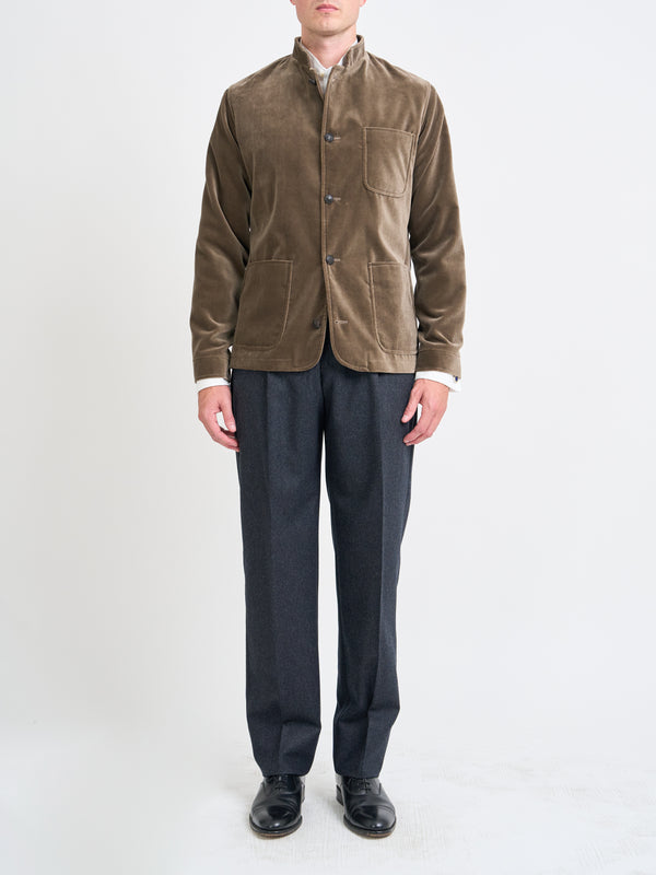 Favourbrook Fawn Velvet Cotton Artist Jacket