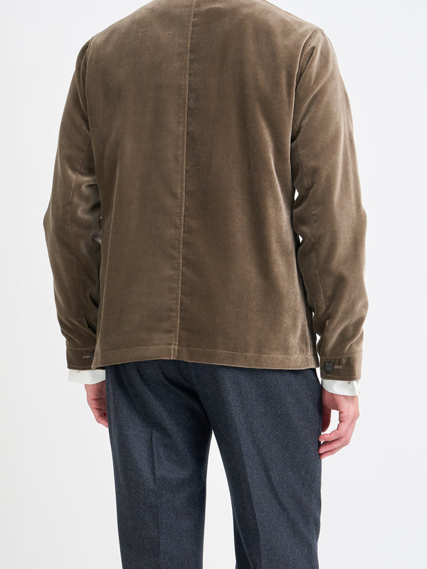 Favourbrook Fawn Velvet Cotton Artist Jacket