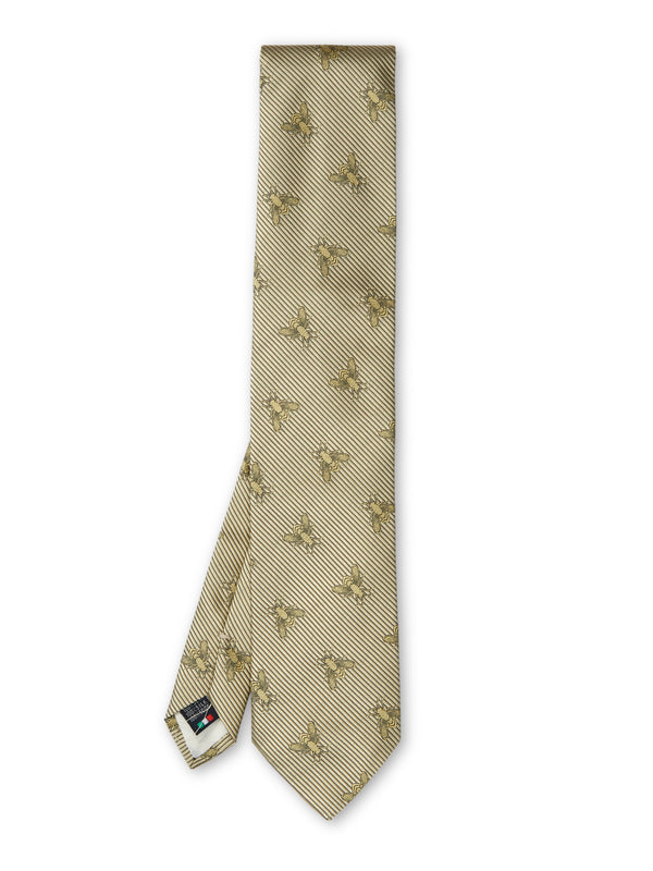 favourbrook Gold Bees Silk Tie