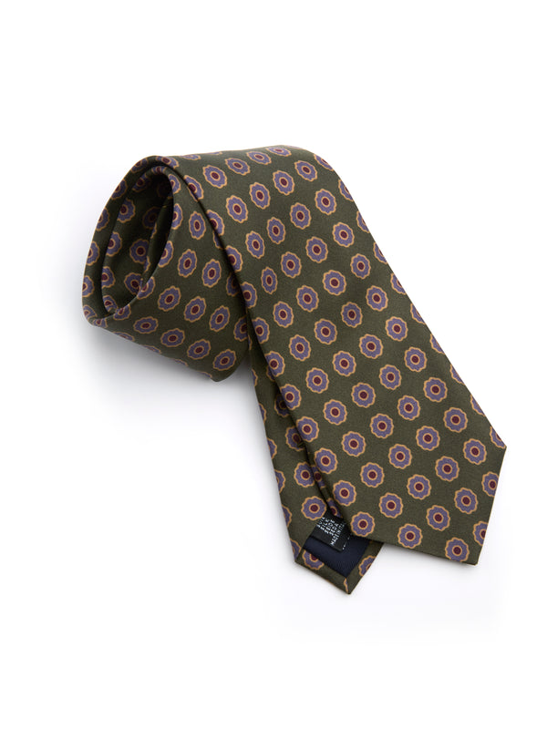 Favourbrook Green Firle Silk Tie