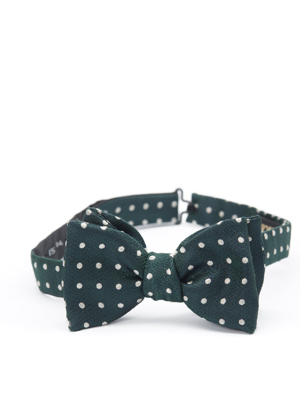 favourbrook Green Pickwick Silk Bow Tie