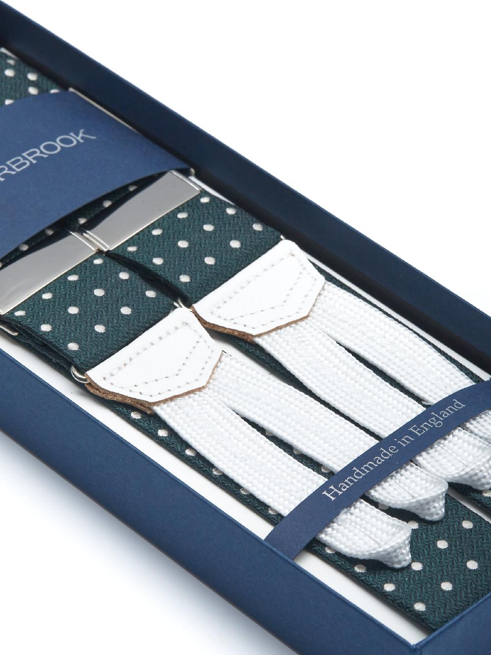 Favourbrook Green Pickwick Silk Braces