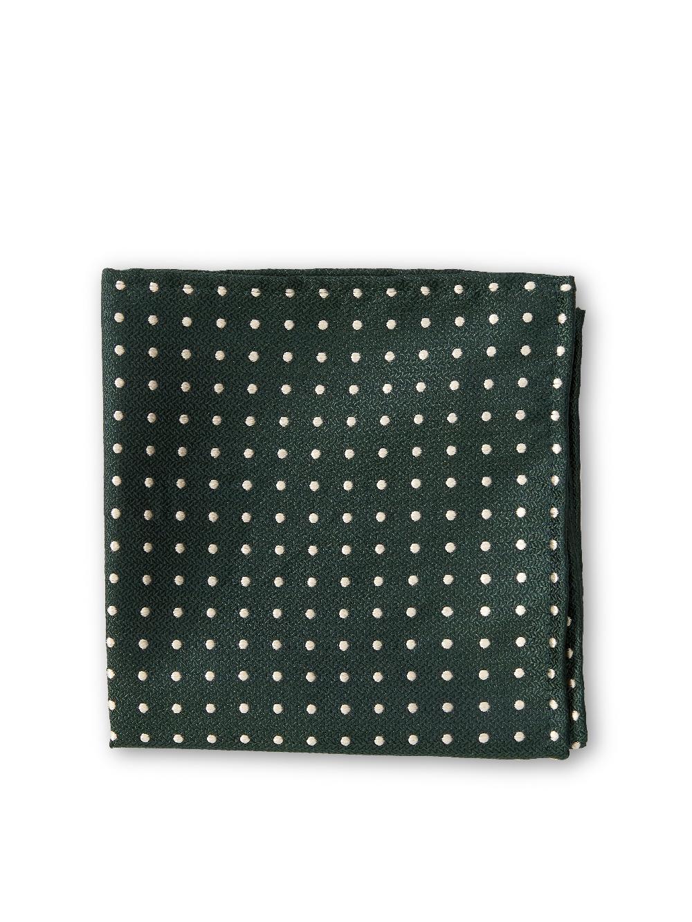 Favourbrook Green Pickwick Silk Pocket Square