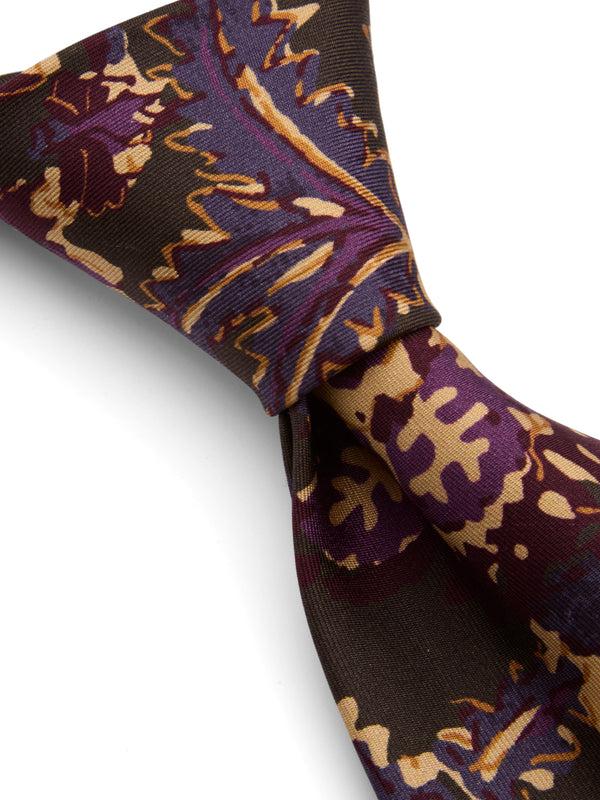 Favourbrook Green / Purple Charleston Silk Tie