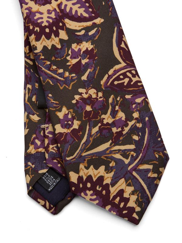 Favourbrook Green / Purple Charleston Silk Tie