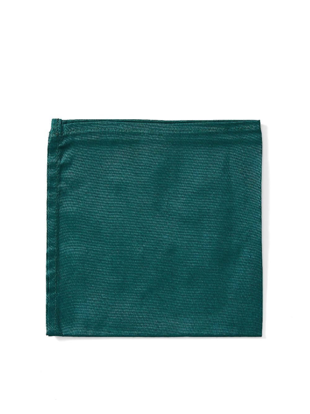 Favourbrook Green Varanasi Silk Pocket Square