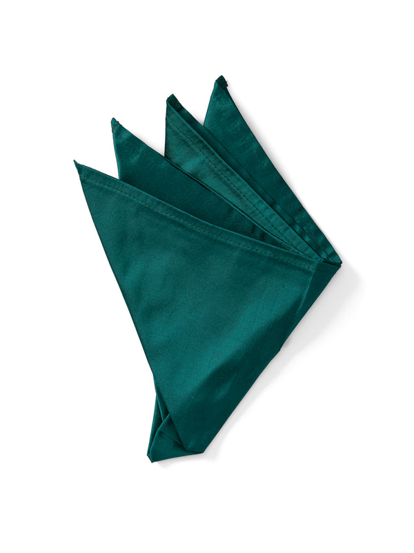 favourbrook Green Varanasi Silk Pocket Square