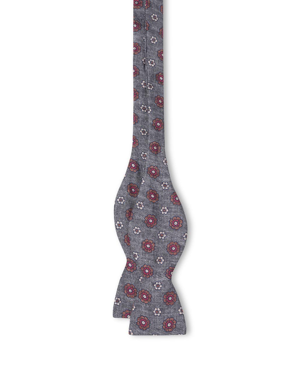 Favourbrook Grey Chartwell Silk Bow Tie
