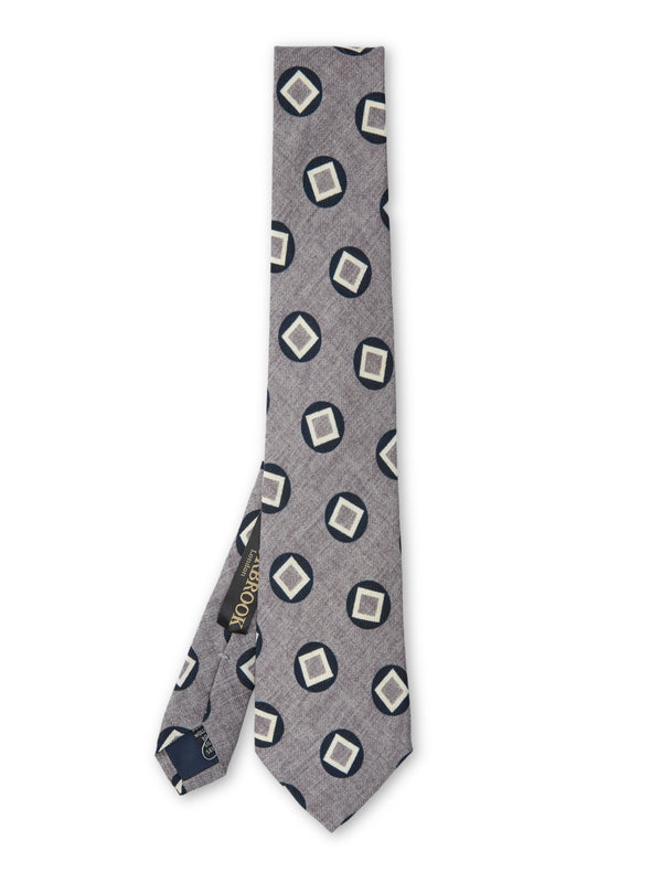 favourbrook Grey Clivedon Silk Tie