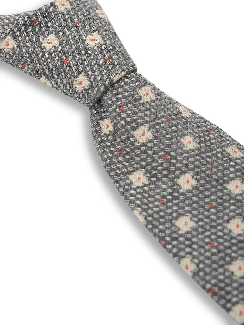 Favourbrook Grey Pryton Wool Tie