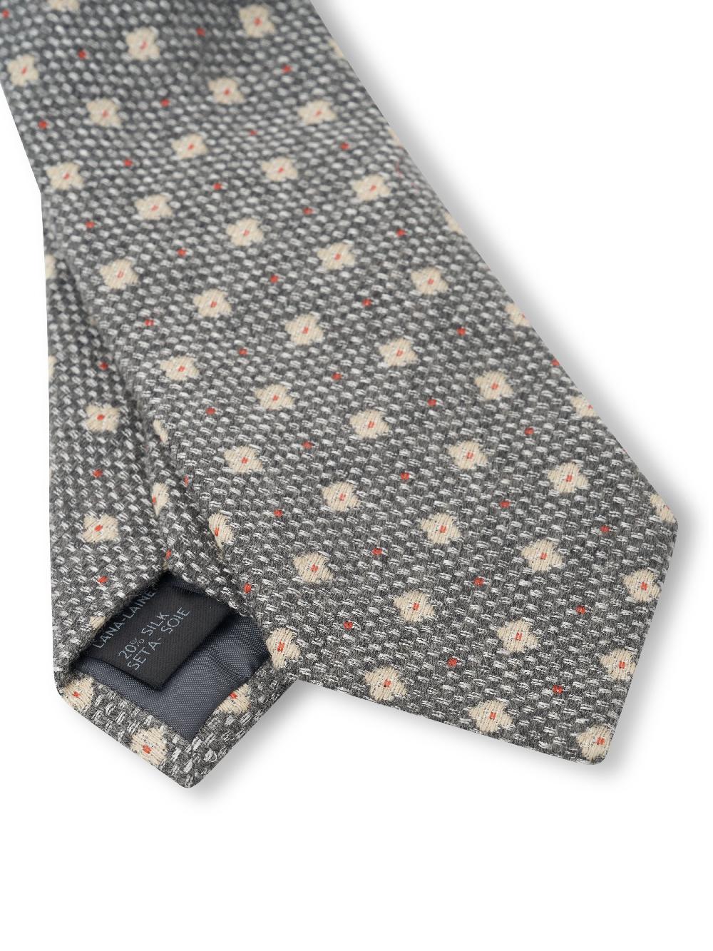 Favourbrook Grey Pryton Wool Tie