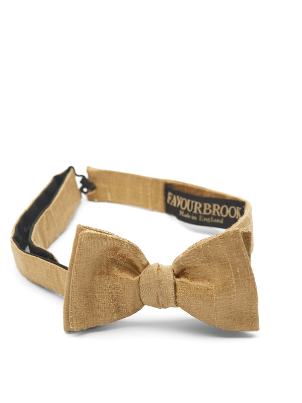 favourbrook Honey Douppion Silk Bow Tie