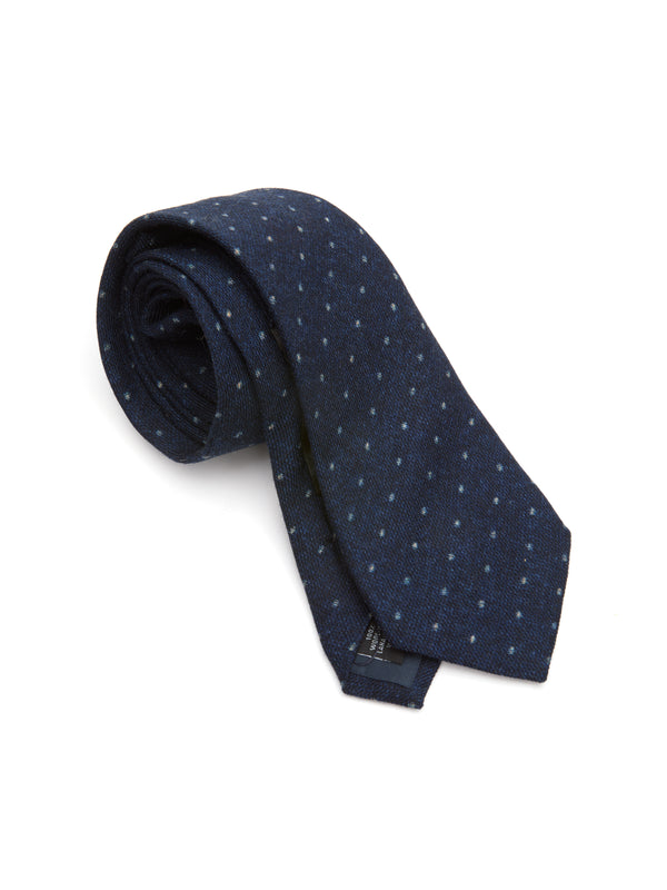 Favourbrook Indigo Blue Beddingham Wool Tie