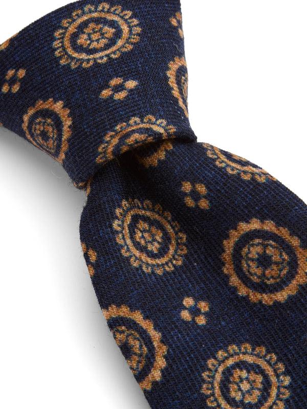 Favourbrook Indigo Blue Wilmington Wool Tie