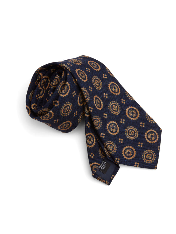 Favourbrook Indigo Blue Wilmington Wool Tie