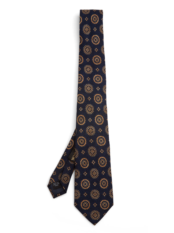 favourbrook Indigo Blue Wilmington Wool Tie