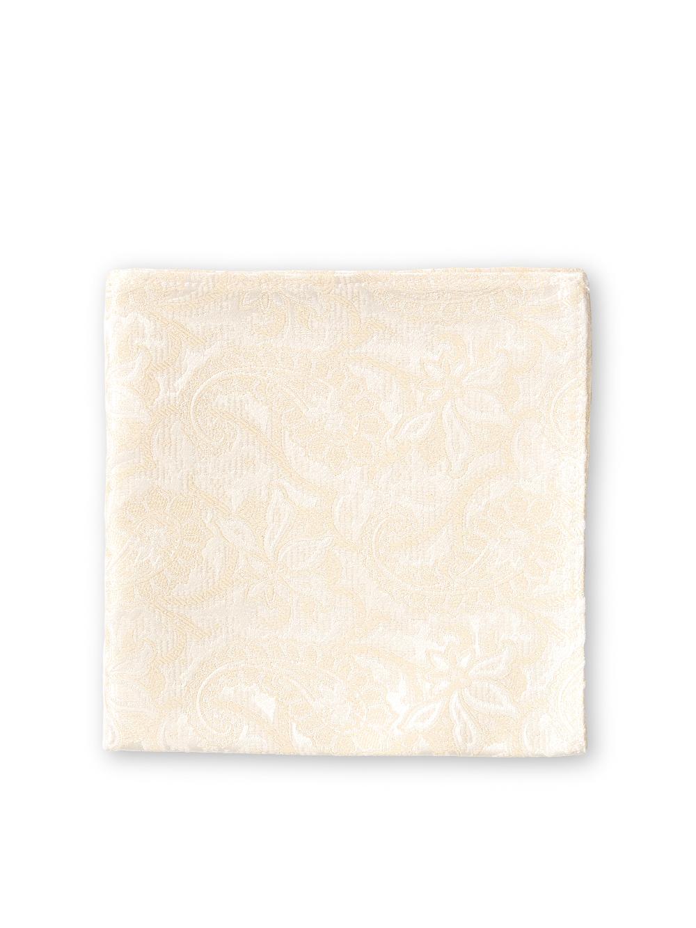 Favourbrook Ivory Albert Silk Pocket Square