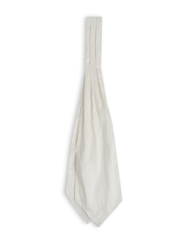 favourbrook Ivory Douppion Silk Cravat