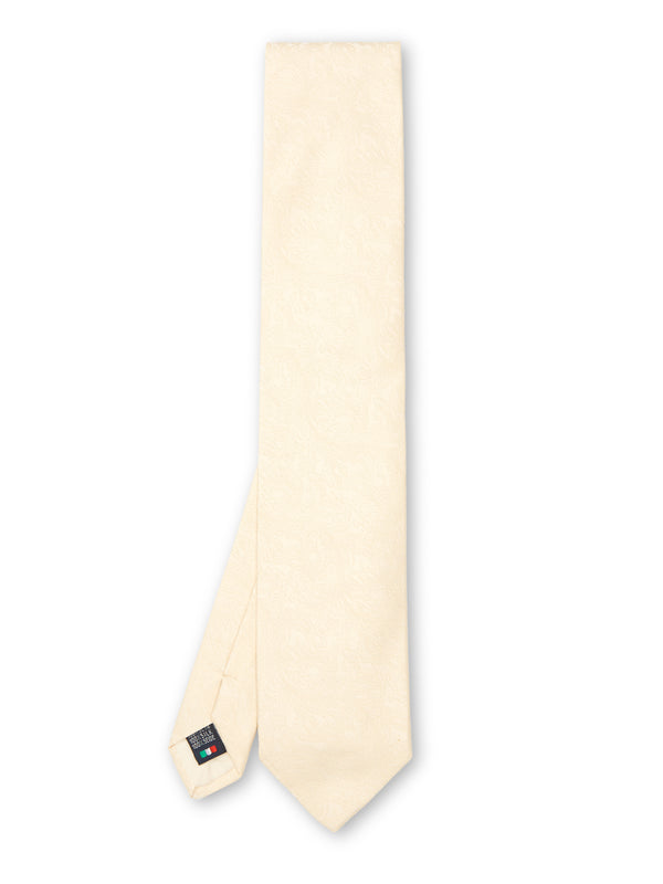 favourbrook Ivory Romanoff Silk Tie