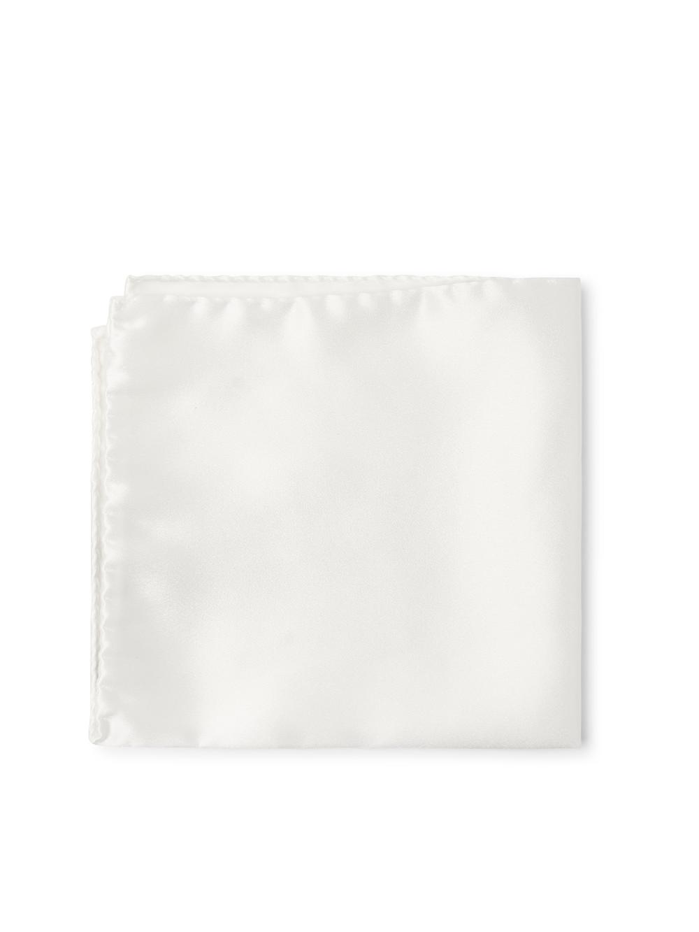Favourbrook Ivory Satin Silk Pocket Square