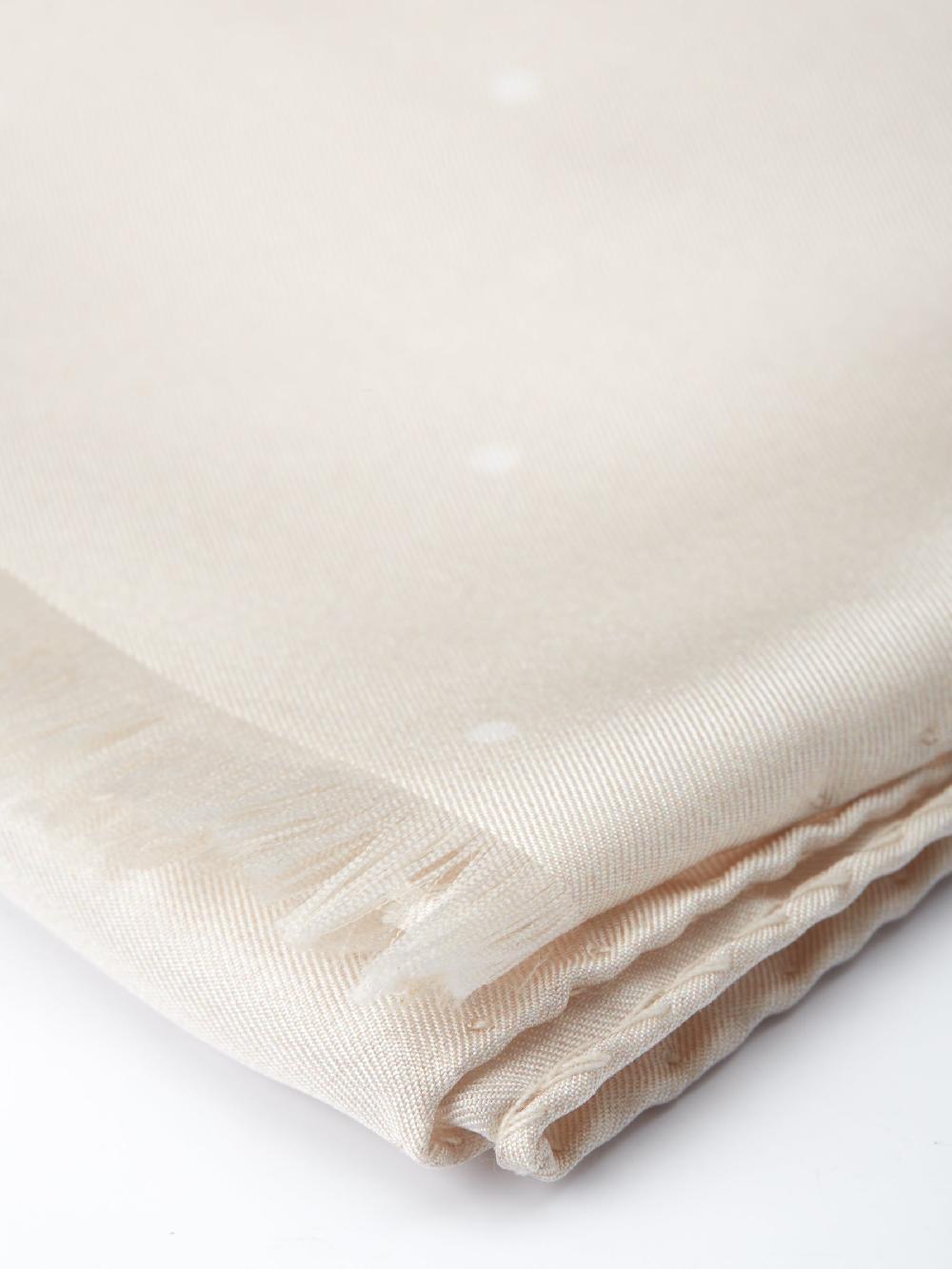 Favourbrook Ivory Spot Silk Scarf